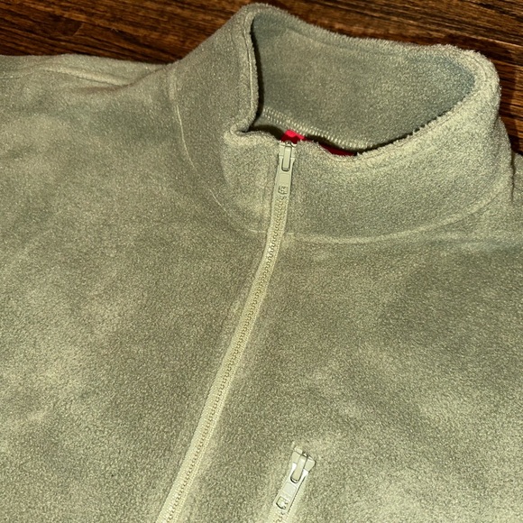 SUPREME (FW21) Polartec Half Zip Pullover Box Logo Fleece Jacket Olive Green NWT - Picture 6 of 7